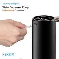 Distributeur d'eau pliable en ABS 4W, pompe rechargeable pour bouteilles domestiques, petit pressuriseur d'eau potable