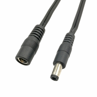 Câble d'alimentation DC d'extension avec connecteur jack mâle vers femelle 2 broches 2,5 mm 5,5 mm DC5521 5521 5,5 mm x 2,1 mm 5,5x2,1