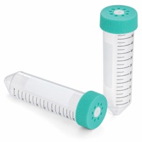 Tube de centrifugation de 50 ml avec bouchon ventilé perforable et port d'étanchéité automatique pour la manipulation automatisée des liquides, la culture cellulaire et la bioréaction