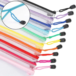 ซองใส่เอกสารแบบตาข่าย PVC สีสันสดใส ขนาด A4 30 ชิ้น ซองซิปใส สำหรับจัดระเบียบเอกสาร ใช้ในโรงเรียน สำนักงาน หรือสำหรับบรรจุภัณฑ์ - Product Image 5