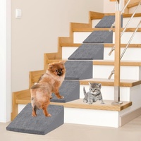 Fabrik-Großhandelspreis: Niedrig Angewinkelte Schutzrampe aus Schaumstoff, Moderne Hunderampe & Treppen für Kleine Hunde, Abnehmbar & Waschbar