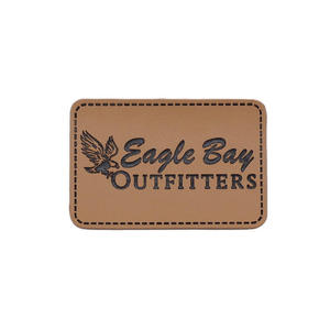 Patchs en cuir personnalisés à coudre, brodés pour chapeaux, badges brodés 3D en relief à presser à chaud - Product Image 5