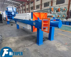 China manufactured hydraulic compress filter press for sale,chamber press filter of PP plates