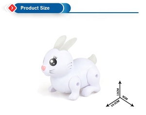 Jouets pour bébés et enfants Jouets amusants en plastique pour animaux, lapins intelligents, robots électriques, jouets avec oreilles tremblantes, lumière et musique - Product Image 5