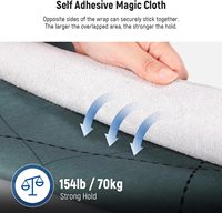 Emballage d'objectif de caméra de service personnalisé sac d'objectif de caméra pliable insérer un tissu magique auto-adhésif