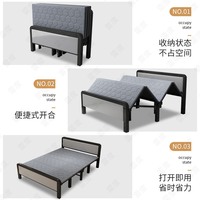 Lit pliant bon marché en gros, nouveau type, très populaire, minimaliste, nordique, aspect antique, pour tous les âges, très rentable