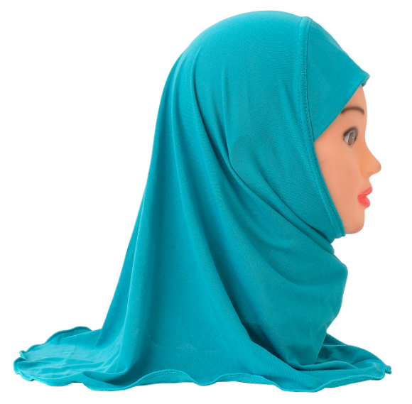 2 bis 7 Jahre 12 Farben Großhandel Muslim Kids Hijab Mädchen Schal