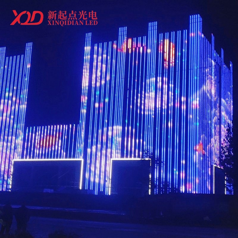 Aluminum Channel Dmx512 Rgbw Ip67 Led Pixel Point Light Waterproof Outdoor Theme Park Landscape Lighting