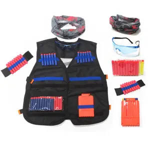 <span class=keywords><strong>Gilet</strong></span> <span class=keywords><strong>tactique</strong></span> de plein air pour garçons et filles, ceinture réglable, pistolet <span class=keywords><strong>Nerf</strong></span> EVA, tir à balle, gilets de sécurité, vente en gros - Product Image 1