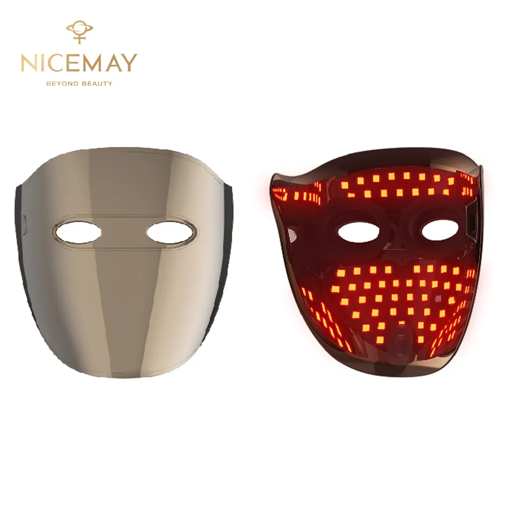 OEM ODM Masque photon pour la thérapie du visage Anti-âge Rajeunissement de la peau Masque de beauté facial à lumière rouge LED Masque de thérapie par la lumière LED