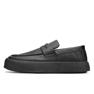 Nuevas Zapatillas Oficiales de Alta Calidad 2024 para Hombre, Planas, Modernas, Sin Cordones, Tacones Altos, Mocasines, Plataforma, Zapatos Negros, Precio Bajo de Fábrica - Product Image 4
