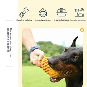Juguete para masticar perro de goma con forma de piña JZ para masticadores agresivos, juguete indestructible para limpieza de dientes de mascotas - Product Image 5