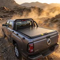 Couverture de hayon électrique à enroulement rigide pour F150 Pickup - Alliage d'aluminium, étanche, anti-sable, verrouillage automatique, télescopique