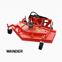 Mini chargeuse sur pneus met en œuvre une tondeuse de finition hydraulique de 6 pieds, tondeuse à gazon