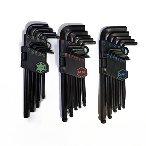 Juego de llaves Allen de 36 piezas SAE y extremo de bola métrica y extremo de estrella con un juego de llaves Allen de llave hexagonal con mango en T de fuerza adicional - Product Image 3