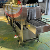 Pasteurisateur tunnel continu commercial de petite taille pour usine, équipement automatique de pasteurisation de boissons pour jus de fruits et yaourts