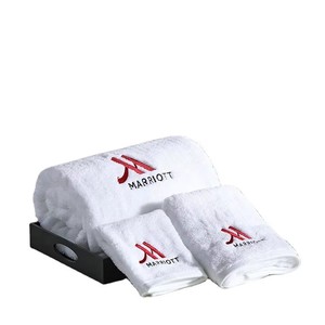 Promoción de Artículos de <span class=keywords><strong>Hotel</strong></span>: Toalla Desechable de <span class=keywords><strong>Hotel</strong></span> de Lujo de 5 Estrellas, Alta Calidad, Color Blanco, Bordado de Alta Gama, 100% Algodón - Product Image 1