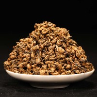 Hochwertiger Yunnan Golden Snail Schwarztee, Fermentierter Frühfrühlings-Fengqing Dianhong, Lose Blätter