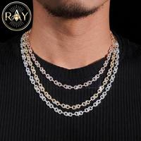 Nouveau Collier Ras-du-Cou en Argent Plaqué S925 avec Moissanite VVS Certifiée IGI, Style Hip-Hop Occidental Unisexe, Motif Huit