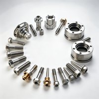 Pièces en aluminium usinées sur commande par fraisage CNC 5 axes, pièces en métal de petite taille usinées avec précision par CNC, pièces en acier inoxydable