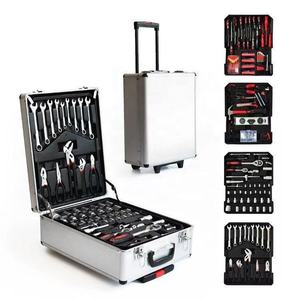 187 Pcs Professional Hand Tool Set Home Hardware Tool for Auto Repair and Maintenance Wrenches Tool Sets Aluminum Trolley Case