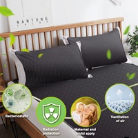 Lámina de PU Antiestática, Antibacteriana, Antirradiación, Transpirable, Ecológica, Duradera, de Poliéster 400TC, 140x180cm, Lavable