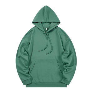 Sudadera con Capucha para Hombre, al por Mayor, con Logotipo Personalizado, de Invierno, 350g, Color Sólido, 100% Algodón, Ecológica, Gruesa, Color Caramelo, Cuello Redondo Holgado, Delgada - Product Image 1