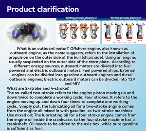6 HP 140cc 4 temps <span class=keywords><strong>moteur</strong></span> hors-bord essence refroidi par air carburant électrique pour petit <span class=keywords><strong>bateau</strong></span> Type de <span class=keywords><strong>moteur</strong></span> à essence - Product Image 3
