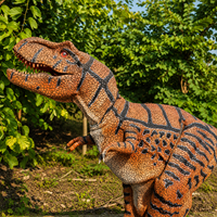 Costume de dinosaure réaliste T-Rex sans pattes pour projet touristique de parc à thème jurassique