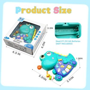 Clavier de piano dinosaure EPT avec lumières et musique, jouet musical éducatif <span class=keywords><strong>pour</strong></span> bébés de 12 à 18 <span class=keywords><strong>mois</strong></span>, cadeau <span class=keywords><strong>pour</strong></span> garçons et filles - Product Image 5
