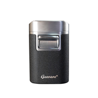Vente en gros direct Briquet à gaz rechargeable à 4 flammes droites Coupe-vent Big Torch Cigare pour cigarette