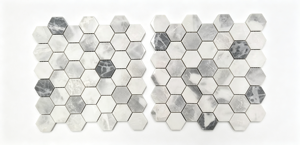 Carrelage hexagonal en marbre blanc Calacatta, finition mate, imperméable, pour sol de salle de bain - Product Image 5