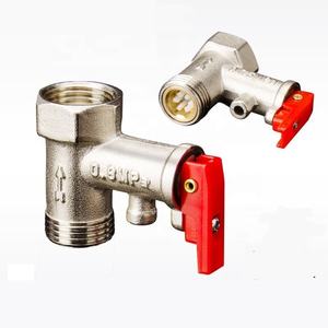 เครื่องทำน้ำอุ่นไฟฟ้าคุณภาพสูงวาล์วระบายทองเหลืองทั่วไปวาล์วอากาศบรรเทา10ชิ้น1/2แรงดันปานกลาง "-3/4" - Product Image 1