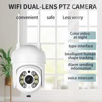 Caméra WiFi ICSEE, caméra de sécurité extérieure sans fil, caméra CCTV WiFi, IP66 étanche, vision nocturne couleur, détection de mouvement, caméra IP