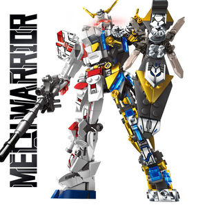 Blocs de Construction Robot Transformateur en Plastique, Détruire la Ville Guerrier, Modèle <span class=keywords><strong>Mech</strong></span>, Cadeaux d'Action Créative - Product Image 3