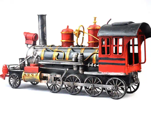 Rétro modèle moteur à vapeur <span class=keywords><strong>train</strong></span> mini <span class=keywords><strong>train</strong></span> en métal à vendre fer américain grand garçon modèle <span class=keywords><strong>train</strong></span> photographie accessoires - Product Image 1