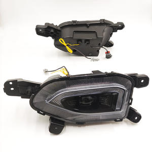 Lámpara antiniebla para <span class=keywords><strong>Hyundai</strong></span> <span class=keywords><strong>Kona</strong></span> 2017 2018 2019 2020, Luz LED DRL de circulación diurna, función de señal de giro amarilla - Product Image 3