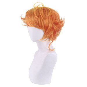 Perruque de cosplay <span class=keywords><strong>Emma</strong></span> courte et mélangée jaune d'Ainizi, inspirée de <span class=keywords><strong>The</strong></span> Promised <span class=keywords><strong>Neverland</strong></span> - Product Image 5