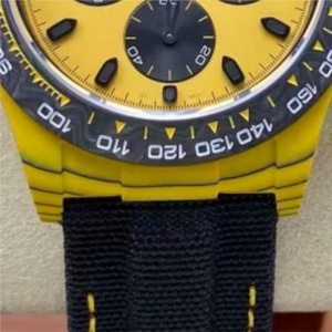 Customized high-quality carbon fiber square hollow luxury watch, equipped with sapphire crystal surface and nylon strap - Product Image 2