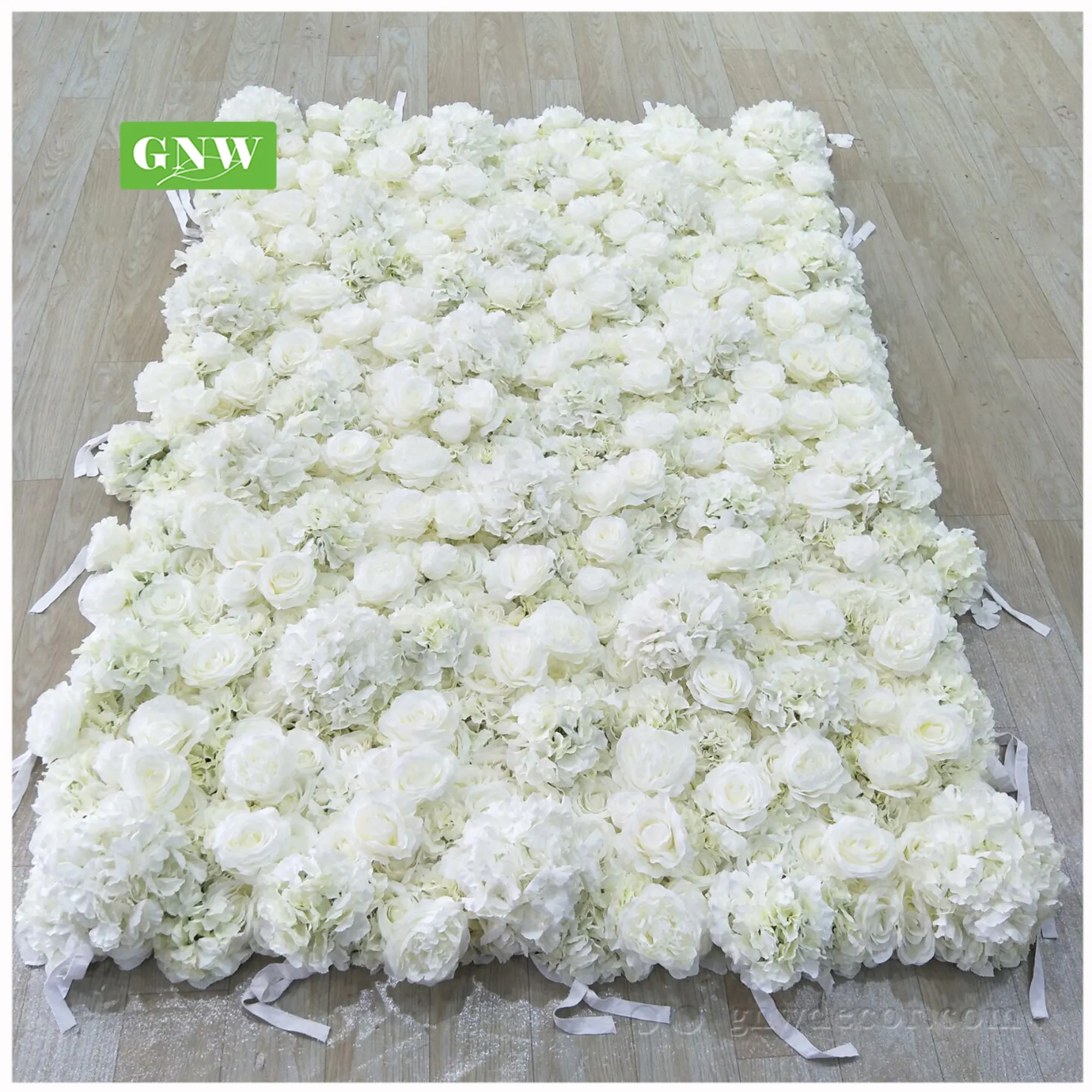 GNW Artificiale di cerimonia nuziale Bianco del fiore di cerimonia nuziale decorazione floreale della parete artificiale composizioni floreali