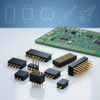 Connecteur à broches personnalisé Pogo mâle SMT connecteur à ressort broche Pogo dorée de type Dip broche de contact en laiton de haute qualité