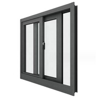 Fenêtres coulissantes à persiennes en alliage d'aluminium, plastique et acier, avec moustiquaire magnétique en acier inoxydable, verre anti-ouragan, insonorisées et coupe-vent
