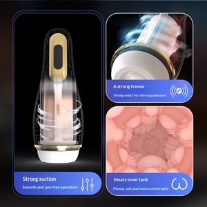 Dispositivo Vibrador de Masturbación Masculina con Copa de Aire, Juguete Sexual Automático con Función de Adsorción, Fuerte Placer, Masaje, Ejercicio - Product Image 4