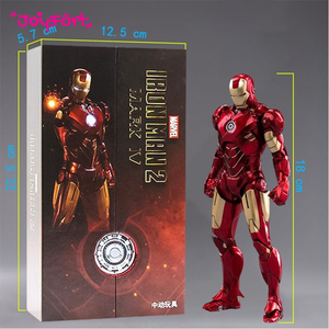Zd Toys Iron Man Original Genuino <span class=keywords><strong>de</strong></span> <span class=keywords><strong>Marvel</strong></span> Edición del 10.º Aniversario - Iron Man Mk4 Sin Luz 1/10 Figuras <span class=keywords><strong>de</strong></span> Acción con Articulaciones Móviles - Product Image 3