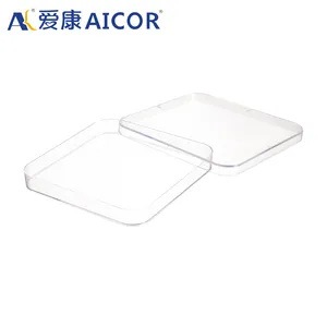 AICOR tıbbi malzemeler sarf malzemeleri 5.5cm steril plastik doku kültürü plakası bakteri kültürü Petri kabı
