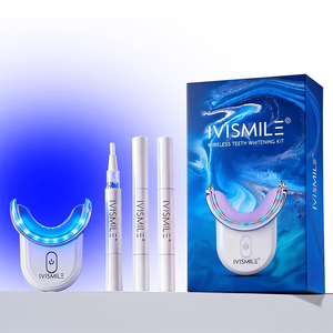 ชุดฟอกสีฟันไร้สายเกรดทางการแพทย์/ทันตกรรม พร้อมไฟ LED สีแดง/น้ำเงิน บำบัดด้วยแสง 15/10 นาที ตัวตั้งเวลาอัจฉริยะ ผลลัพธ์รวดเร็ว 10 นาที - Product Image 1