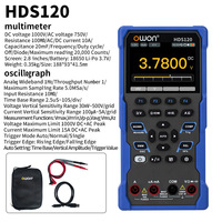 OWON Multimeter genggam AC/DC HDS120/HDS160, Multimeter genggam empat dan a setengah Digit dengan osiloskop