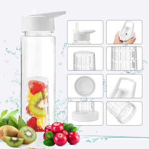 750ML creativo lindo jugo de fruta de Infusor de plástico Tritan botella de agua portátil botella de jugo de limón botella de agua de deportes - Product Image 3
