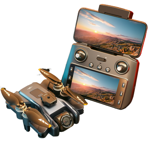 XT808 GPS Quadcopter Drone for Beginners 6 Axis Obstacle Avoidance Plastic Remote Control Dual Camera for App Control Aerial