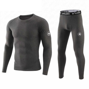 DF ESDY 1 Men Camouflage <b>Compression</b> Base Layer Set Long Sleeve Shirt Pants Breathable Spandex Thermal <b>Underwear</b> Sports Training - Product Image 6